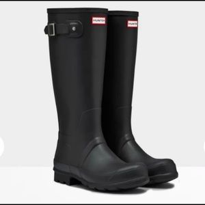 NWOT Black Hunter Original Tall Rain Boots Size 7